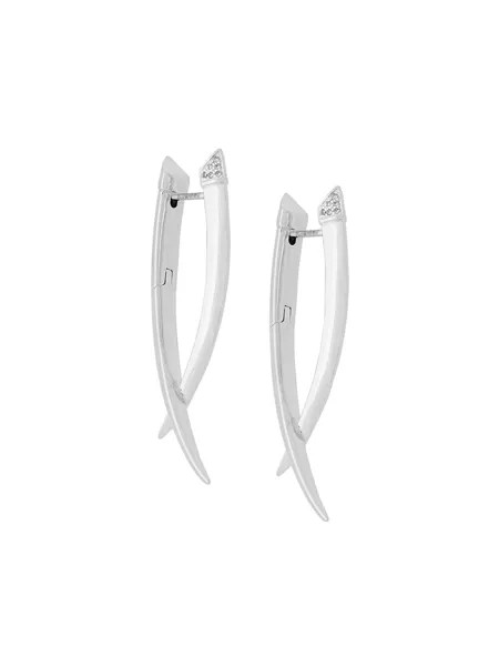 Shaun Leane Sabre diamond crossover earrings