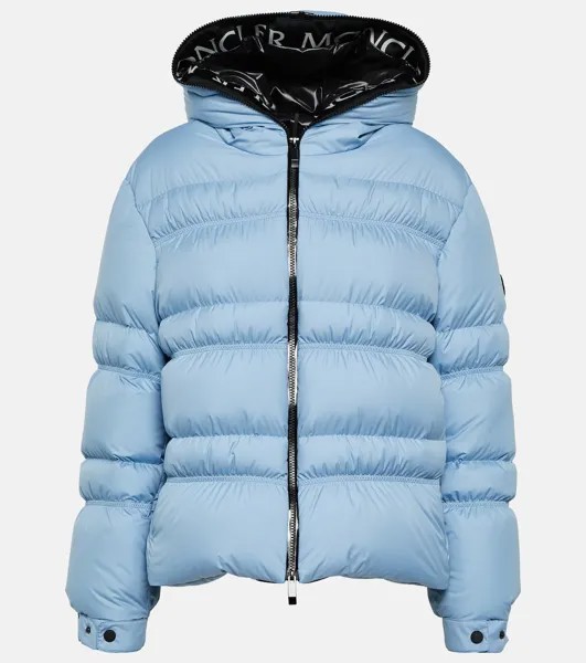 Стеганый пуховик Yser из рипстопа MONCLER, синий