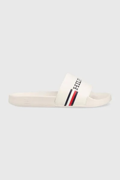 Тапочки-шлепанцы КОРПОРАТИВНЫЙ ФЛАГ БАССЕЙН Tommy Hilfiger, белый
