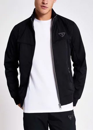 Черная спортивная куртка River Island-Черный цвет