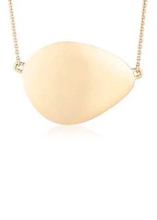 Monica Vinader GP Nura large gold vermeil teardrop necklace