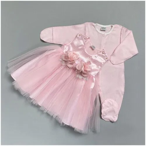 Комплект одежды Clariss, размер 22 (68-74), розовый