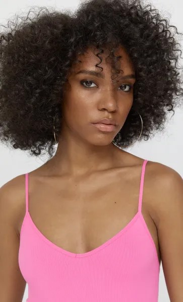 Stradivarius Бесшовное Боди Цвет Темной Фуксии M