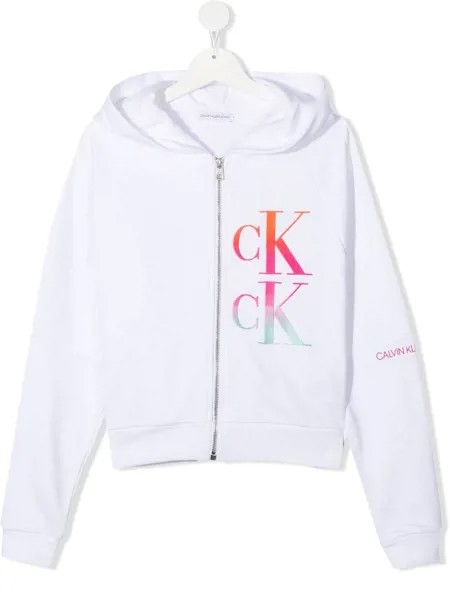 Calvin Klein Kids худи с вышитым логотипом