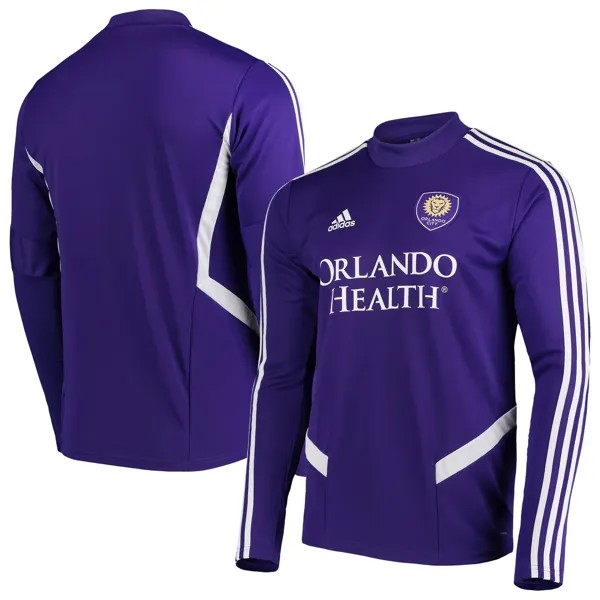 Мужская спортивная футболка Orlando City SC 2019 фиолетового цвета с длинными рукавами adidas