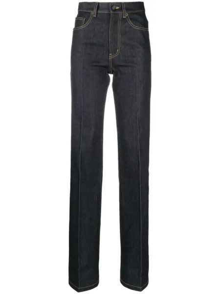 Saint Laurent прямые джинсы, синий