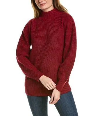 Женский шерстяной свитер оверсайз с водолазкой Bcbgmaxazria