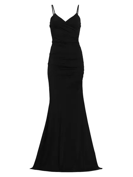Платье из джерси Nucciade Sugar Chiara Boni La Petite Robe, черный