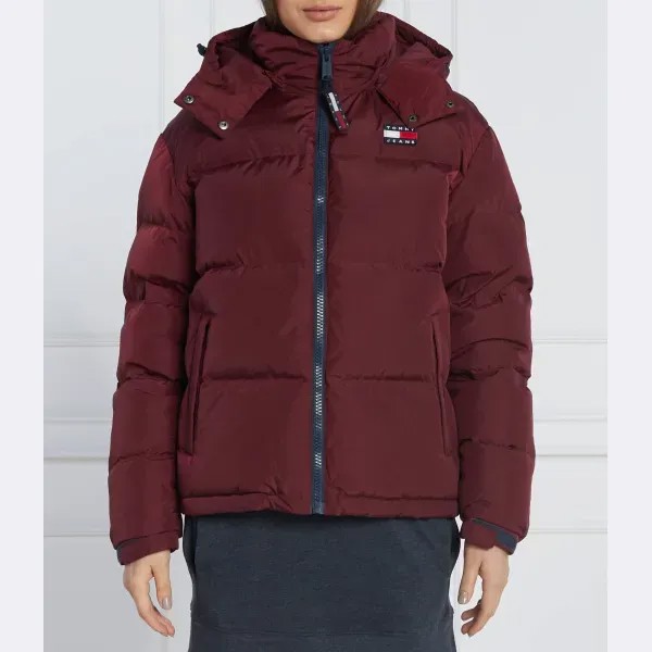 Пуховик стандартного кроя Tommy Hilfiger, бургунди