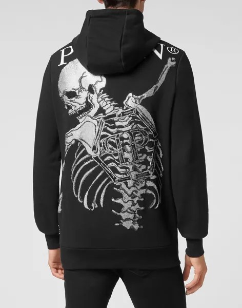 Спортивная куртка с полной молнией Stones Skeleton Philipp Plein, черный