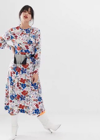 Платье с длинными рукавами Essentiel Antwerp Saga-Мульти
