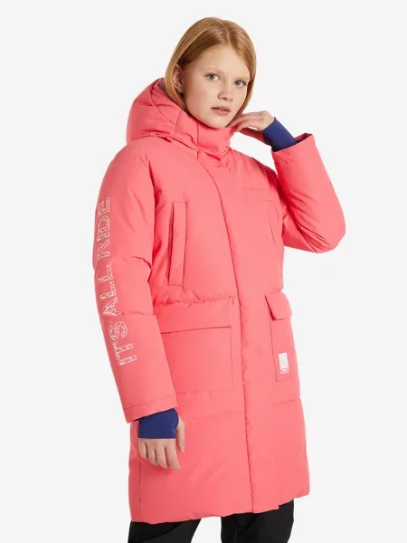 Пальто утепленное для девочек Termit, Розовый