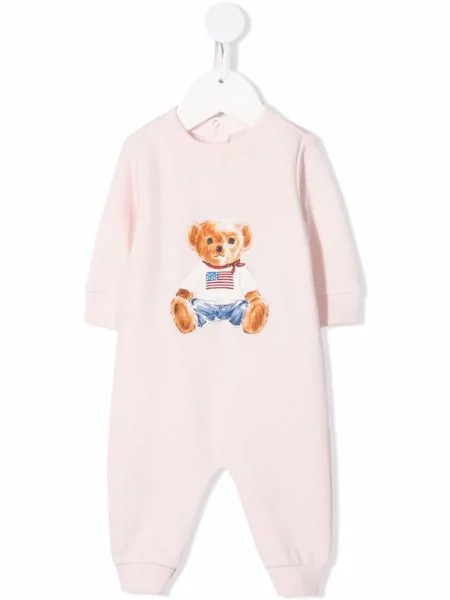 Ralph Lauren Kids ромпер с принтом Bear