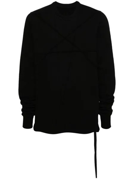 Rick Owens DRKSHDW толстовка с вышивкой, черный