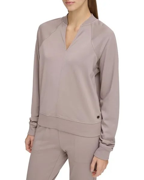 Свитер реглан с V-образным вырезом Marc New York, цвет Tan/Beige