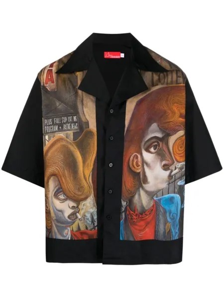 Charles Jeffrey Loverboy рубашка из органического хлопка с принтом, черный