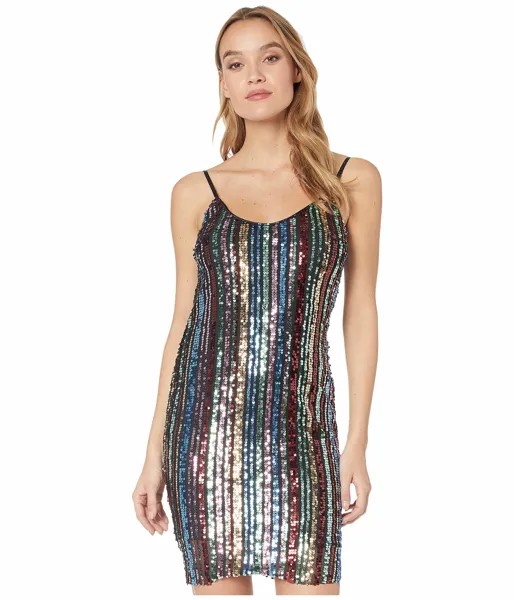 Платье Bebe, Sequence Slip Dress