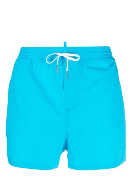 Dsquared2 плавки-шорты с логотипом, синий