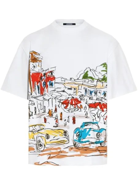 Jacquemus футболка из хлопка Largo, белый