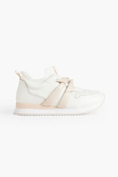 Кроссовки Mia в стиле колор-блок с бантиком Alexandre Birman, цвет Blush