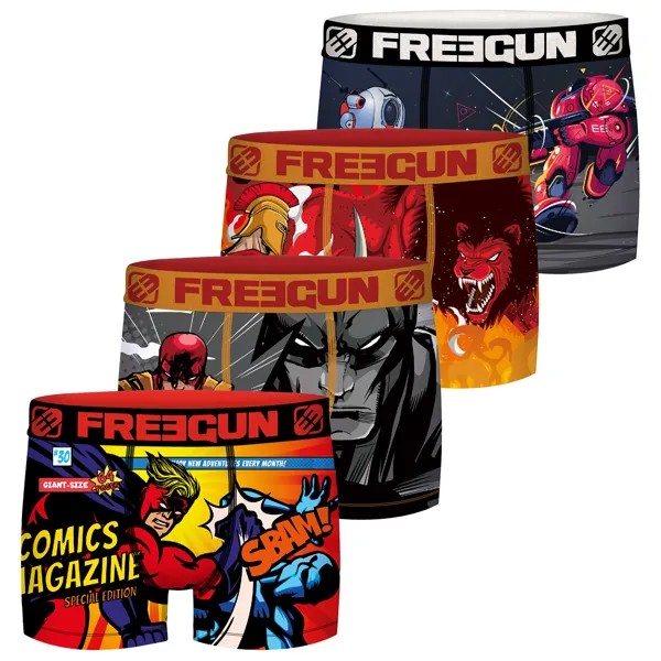 Боксеры Freegun Trunk Freegun Comic Herren s 4 шт, разноцветный