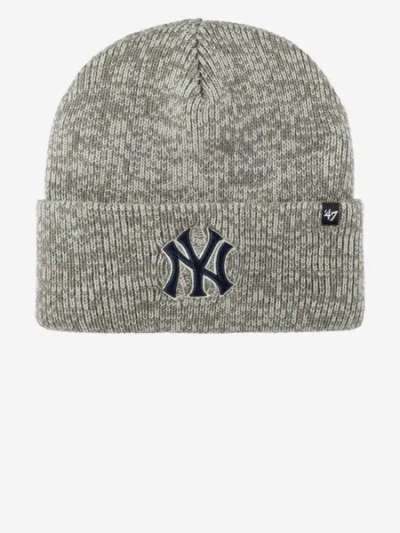 Шапка с отворотом 47 B-BRNFZ17ACE New York Yankees MLB (серый), Серый