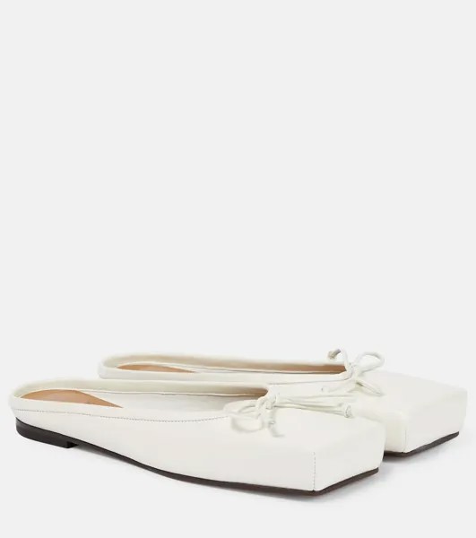 Балетки les mules с пластинами Jacquemus, белый