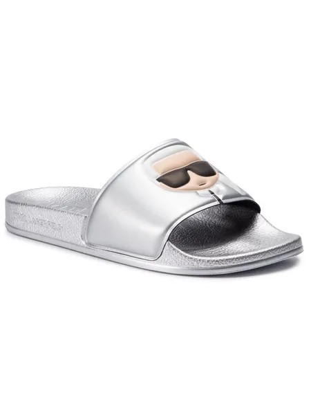 Шлепанцы KL80905  KARL LAGERFELD серебристый 37 EU