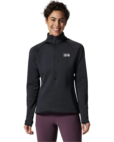 Куртка Mountain Hardwear Polartec Power Stretch 1/2 Zip, цвет Dark Storm