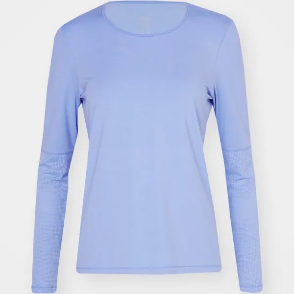 Лонгслив Casall Essential Detail, сине-фиолетовый