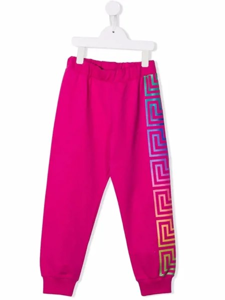 Versace Kids спортивные брюки с узором