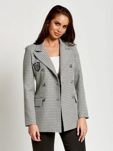 Пиджак женский DAZZLE STYLE Клубный серый 46