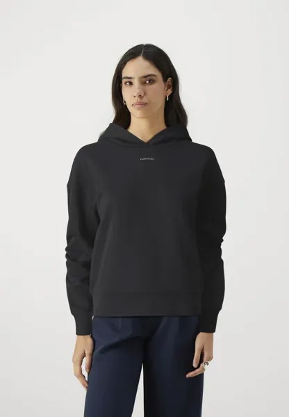 Свитер Nano Logo Relaxed Hoodie Calvin Klein, черный