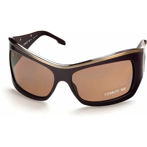 Солнцезащитные очки Cerruti 1881, прямоугольные, оправа: пластик, с защитой от УФ, для женщин, фиолетовый