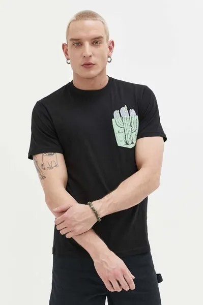 Хлопковая футболка Rip Curl, черный