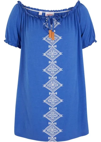 Кармен рубашка John Baner Jeanswear, синий