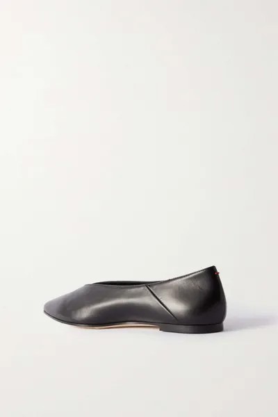 AEYDE туфли-лодочки из кожи Moa с острым носком, черный
