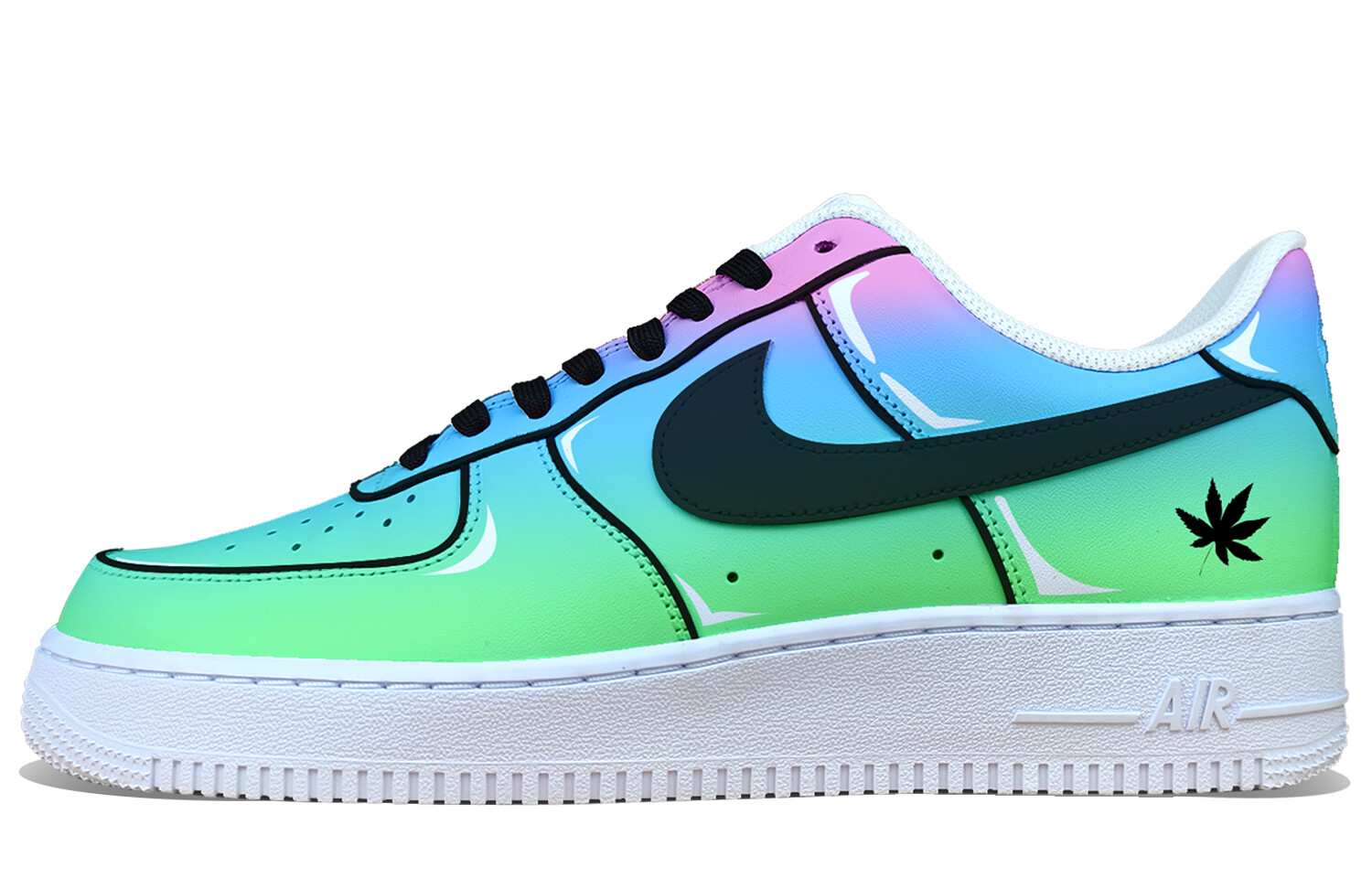 Кроссовки Nike Air Force 1 Skateboarding Shoes Women's Low-top Light Green, светло-зеленый