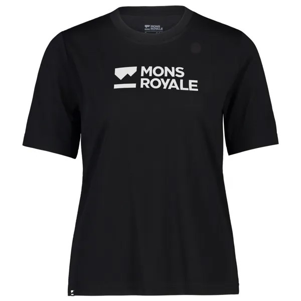 Рубашка из мериноса Mons Royale Women's Icon Relaxed Tee, черный