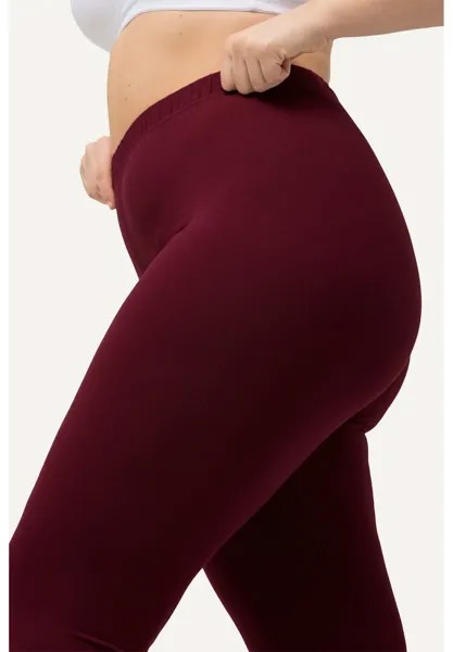 Брюки ENGANLIEGENDE SKINNY RUNDUM-GUMMIBUND, Leggings Ulla Popken, Бордо
