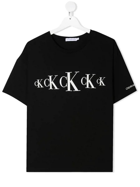 Calvin Klein Kids футболка с круглым вырезом и графичным принтом