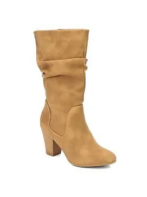 Ботинки XOXO Womens Brown Padded Strasburg Round Toe Block Heel Slouch Boot 8 M