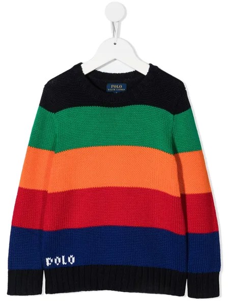 Ralph Lauren Kids джемпер в стиле колор-блок