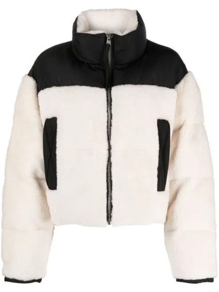 Shoreditch Ski Club пуховик Maya со вставками из шерпы, белый
