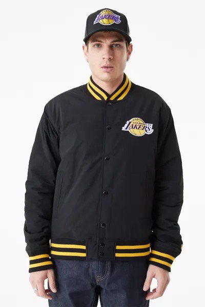 Бомбер LA Lakers New Era, черный