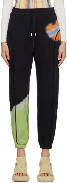 Черные спортивные штаны с принтом тай-дай Eckhaus Latta