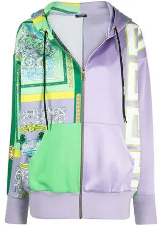 Versace худи на молнии с капюшоном