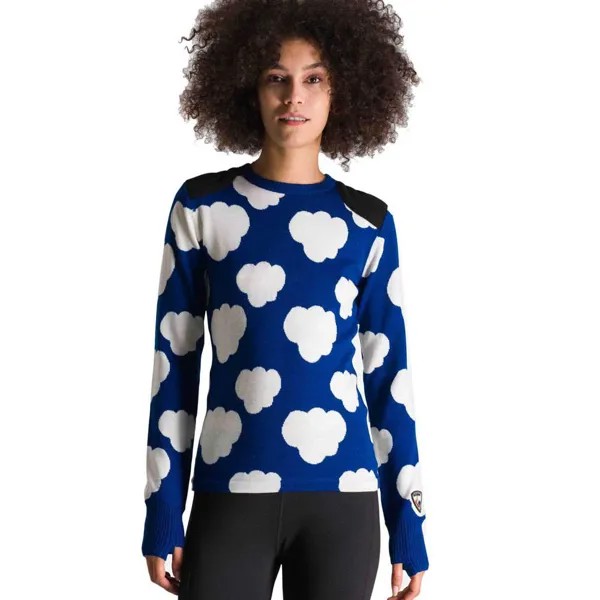 Свитер Rossignol Poetic Sky Round Neck, синий