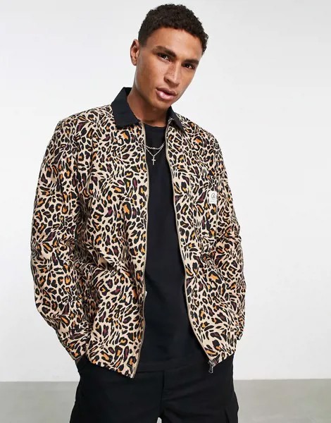 Рубашка навыпуск со звериным принтом Topman-Разноцветный