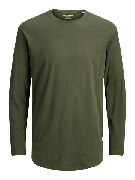 Лонгслив Jack & Jones Langarmshirt JJENOA, зеленый